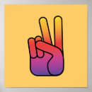 Search for hand peace sign posters Hippie