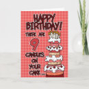 Search for 9 year old birthday cards Nine years old