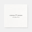 Search for minimalist wedding napkins Stylish