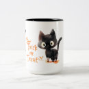 Search for black cat halloween mugs Trick or treat