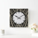 Search for art deco black gold clocks Geometric