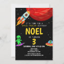 Search for alien birthday invitations Black