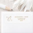 Search for elegant monogrammed return address labels Modern monogrammed bridal shower