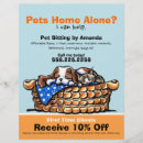 Search for pet sitter flyers Pet sitting business