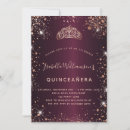 Search for burgundy roses quinceanera invitations Rose gold