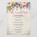 Search for here comes the bride invitations Shower