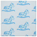 Search for blue horses fabric Rocking horse