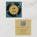 Search for vinyl record business cards Retro