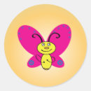 Search for butterfly cartoon stickers Girl