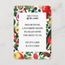 Search for fruit and vegetables invitations Watercolor