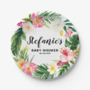 Search for hibiscus paper plates Baby shower