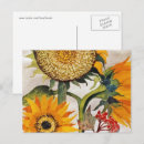Search for yellow sunflowers postcards Garden