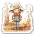 Search for farm scarecrow stickers Thanksgiving