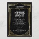Search for roaring 20s wedding invitations Black and gold