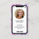 Search for iphone business cards Makeup artist