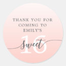 Search for glitter thank you stickers Sweet 16