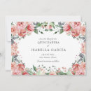 Search for pink floral save the dates Mis quince anos