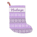 Search for purple christmas stockings snowflakes