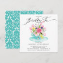 Search for bouquet birthday invitations Elegant