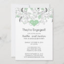Search for green engagement party invitations Floral