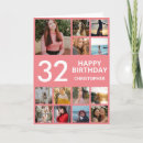 Search for 32nd birthday cards Thirty second birthday
