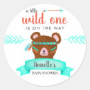 Search for tribal baby shower stickers Wild one