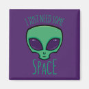 Search for space alien magnets Cartoon