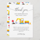 Search for construction thank you cards Construction baby shower