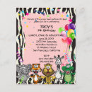 Search for african safari birthday invitations Zebra