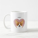 Search for valentine corgi mugs Heart