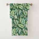 Search for tropical rainforest bath towels Leaves