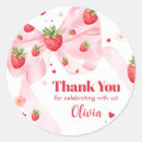 Search for strawberry stickers Pink bow