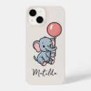 Search for elephant with balloon iphone cases Pastel