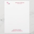 Search for red letterhead Minimalist