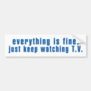 Search for television bumper stickers Funny