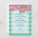 Search for pink and turquoise wedding invitations Flower