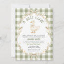 Search for gingham baby shower invitations Goose