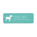 Search for labrador puppy return address labels Pet