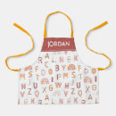 Search for nursery aprons Alphabet