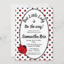 Search for dots baby shower invitations Ladybug