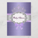 Search for purple princess baby shower invitations Lavender