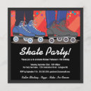 Search for boys roller skating party invitations Black