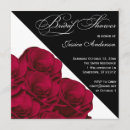 Search for red black white bridal shower invitations Floral