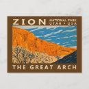 Search for zion national park postcards Retro vintage travel
