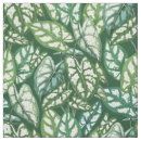 Search for tropical leaves pattern fabric Green