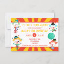 Search for circus clowns invitations Kids