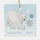 Search for holiday polar bear christmas tree decorations Baby's first christmas
