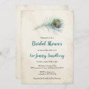 Search for feather bridal shower invitations Vintage