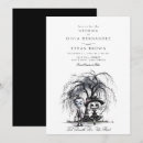 Search for til death do us part wedding invitations Black and white