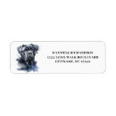 Search for dog owner return address labels Watercolor